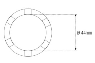 Douille à créneaux JMP Ø44mm 3/8''