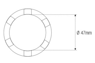 Douille à créneaux JMP Ø47mm 3/8''