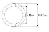 Douille à créneaux JMP pour colonne de direction Øint.41mm/Øext.48,5mm 4 crans Honda