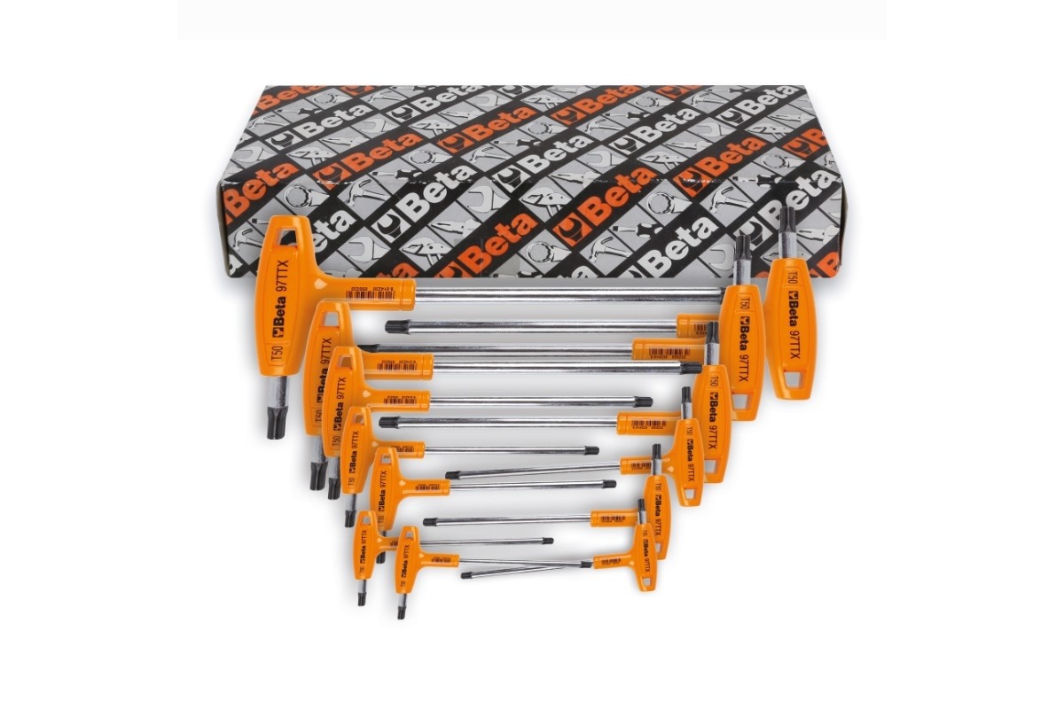 Jeu de 8 clés mâles Torx® à poignée en T BETA haute performance