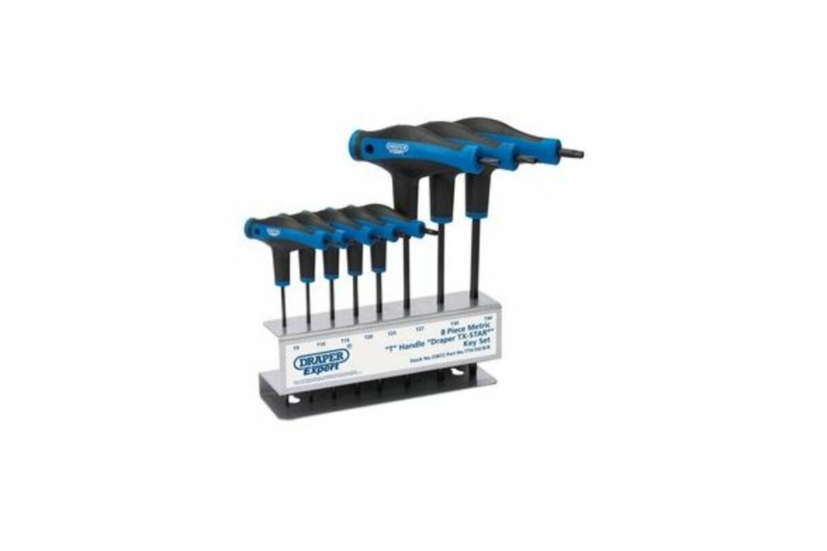 Jeu de 8 clés DRAPER mâles Torx® emmanchées