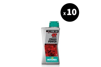 Huile moteur MOTOREX Cross Power 4T - 10W60 10x1L