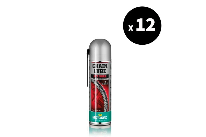 Lubrifiant chaîne MOTOREX Chainlube Off-Road - spray 500ml x12