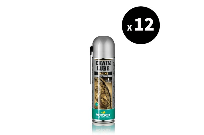 Lubrifiant chaîne MOTOREX Chainlube Racing - spray 500ml x12