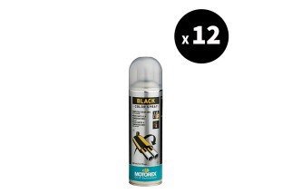 Vernis noir MOTOREX Black Colour Spray - Spray 400 ml x12