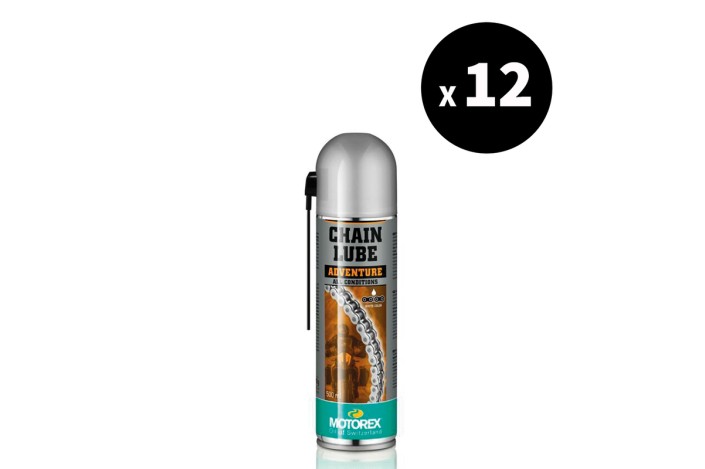 Lubrifiant chaîne MOTOREX Chainlube Adventure toutes conditions - Spray 500 ml x12