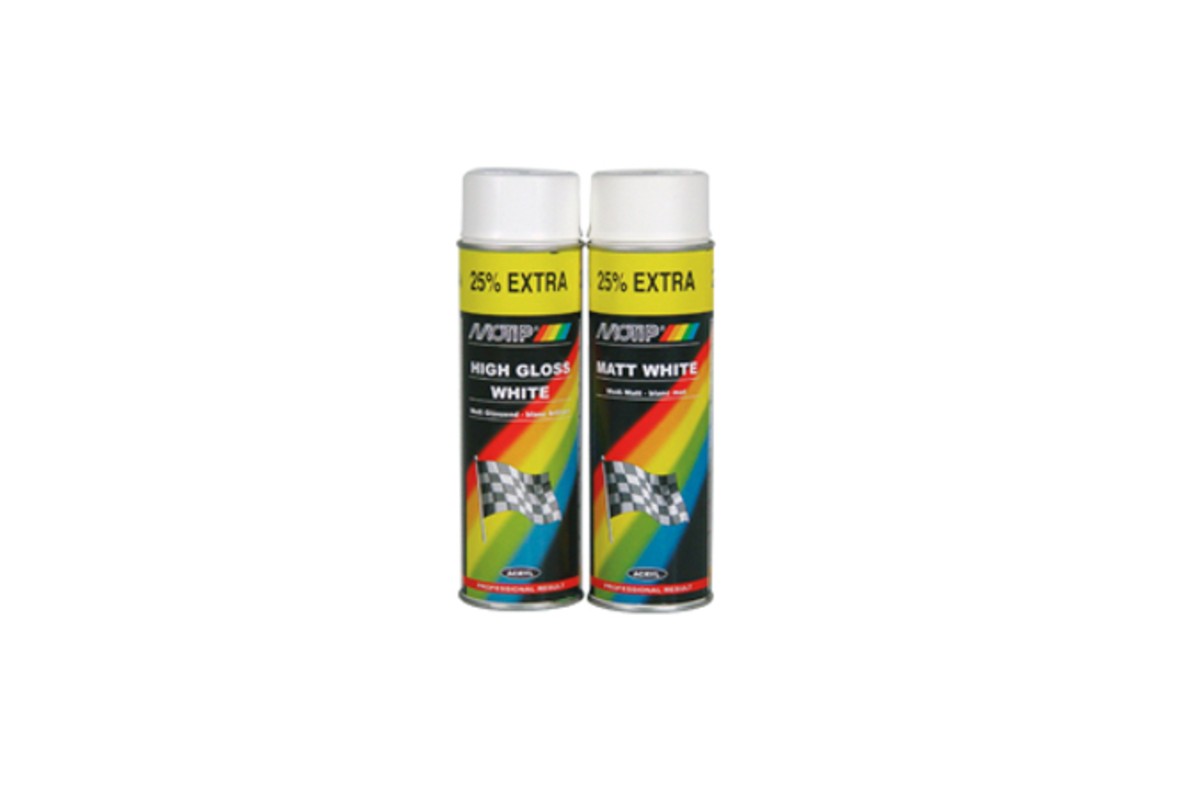 Peinture MOTIP Blanc brillant - Spray 500 ml