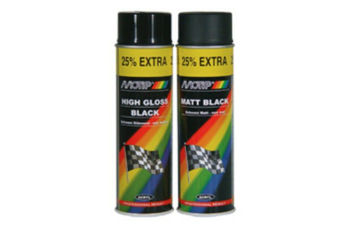 Peinture MOTIP Noir mat - Spray 500 ml