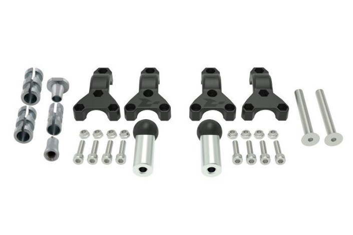 Kit fixation RACETECH pour protège-mains HP3 Ø22/28,6mm
