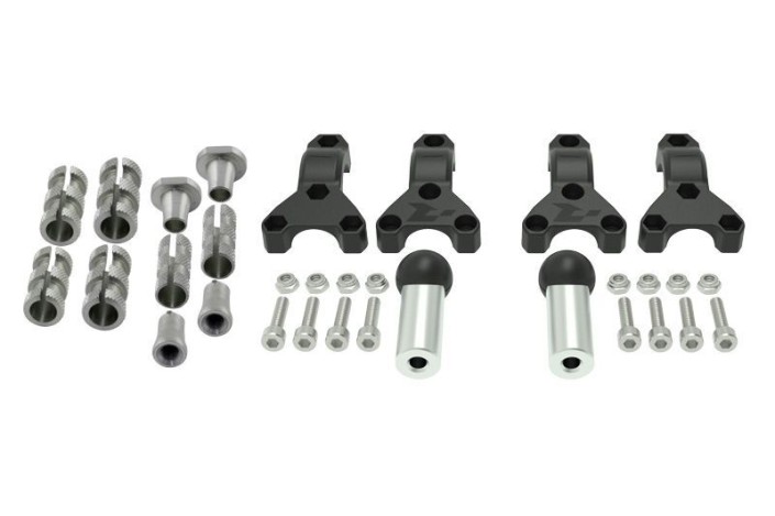 Kit fixation ajustable universel RACETECH pour protège-mains Ø22/28,6mm