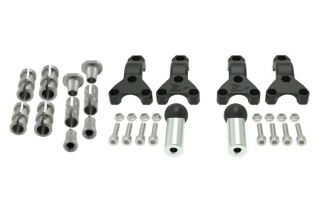 Kit fixation ajustable universel RACETECH pour protège-mains Ø22/28,6mm