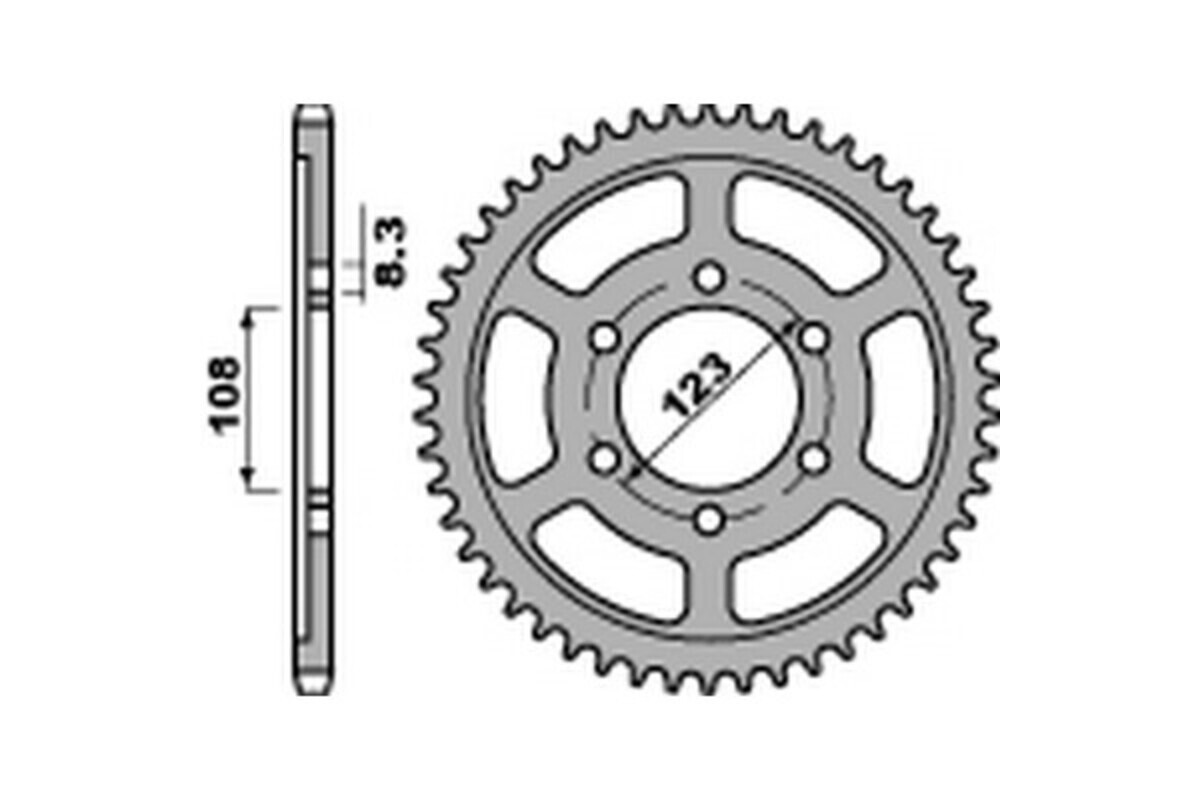 Couronne PBR acier C45 standard 4606 - 428