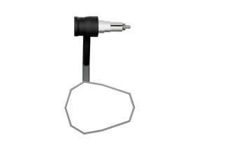 Rétroviseur embout de guidon HIGHSIDER Stealth-Rim X7 avec clignotant LED