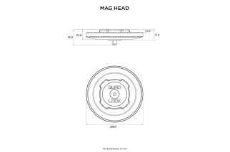 Tête standard QUAD LOCK MAG