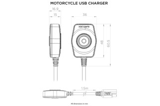 Chargeur USB QUAD LOCK moto