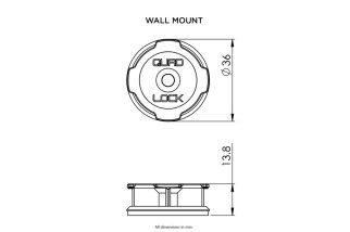 Support mural adhésif QUAD LOCK