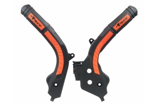 Protège cadre RACTECH bi-matières noir/orange