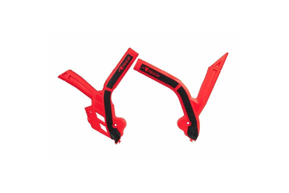 Protège cadre RACTECH bi-matières rouge/noir