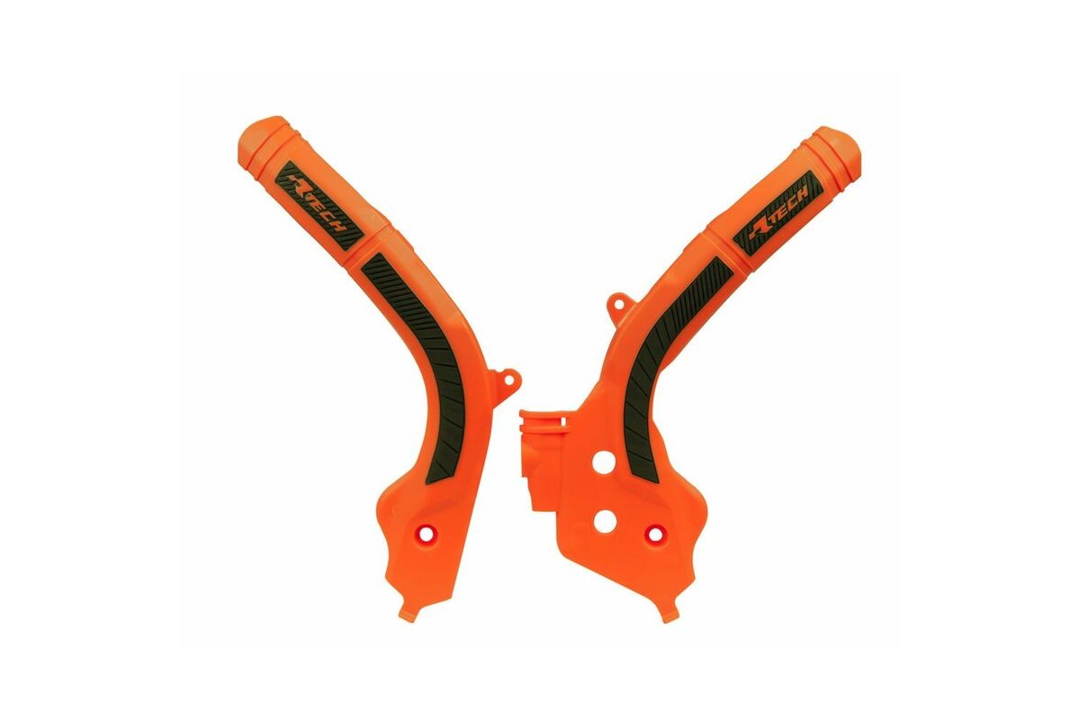 Protège cadre RACTECH bi-matières orange/noir