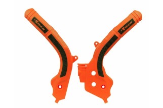 Protège cadre RACTECH bi-matières orange/noir