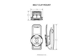 Support smartphone clip QUAD LOCK ceinture/sac à dos