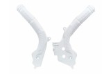 Protège cadre RACTECH bi-matières blanc