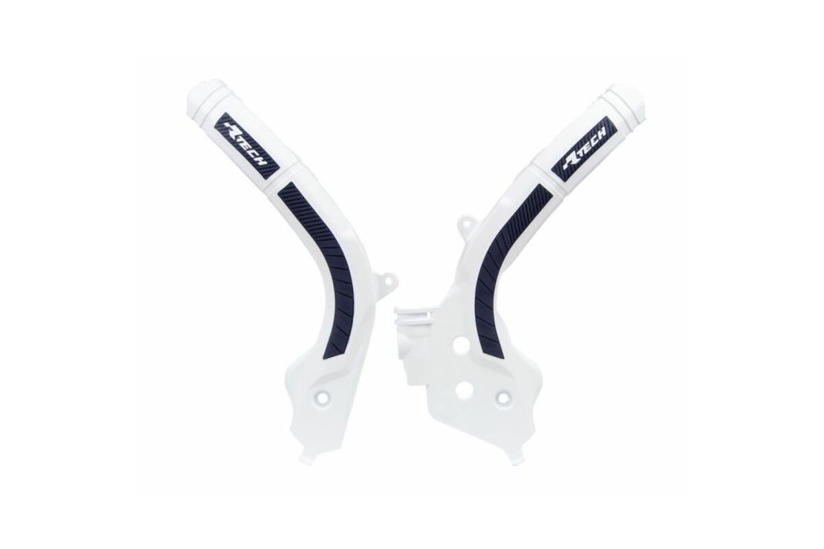 Protège cadre RACTECH bi-matières blanc/noir