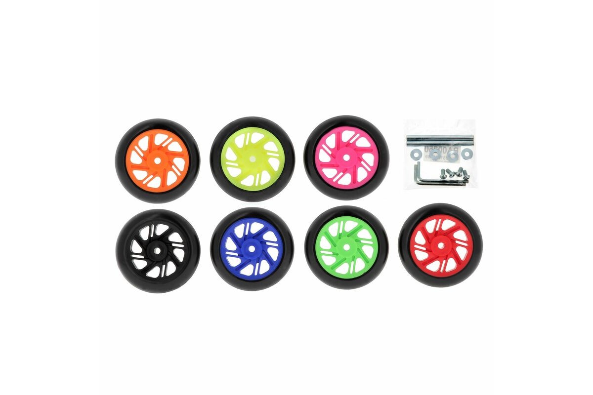 Roues de béquilles BIHR Home Track béquille arrière fixe 2 pièces rouge