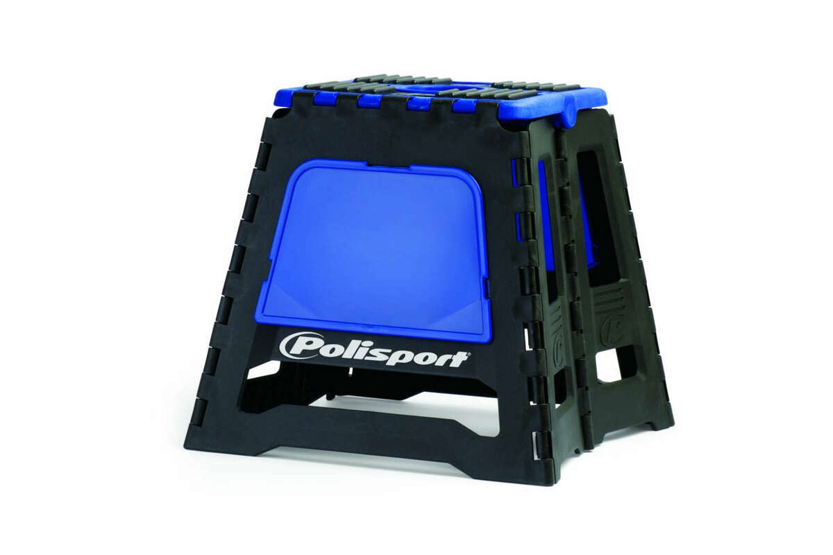 Lève-moto fixe POLISPORT repliable bleu/noir