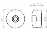 BAR END PLUG CHR