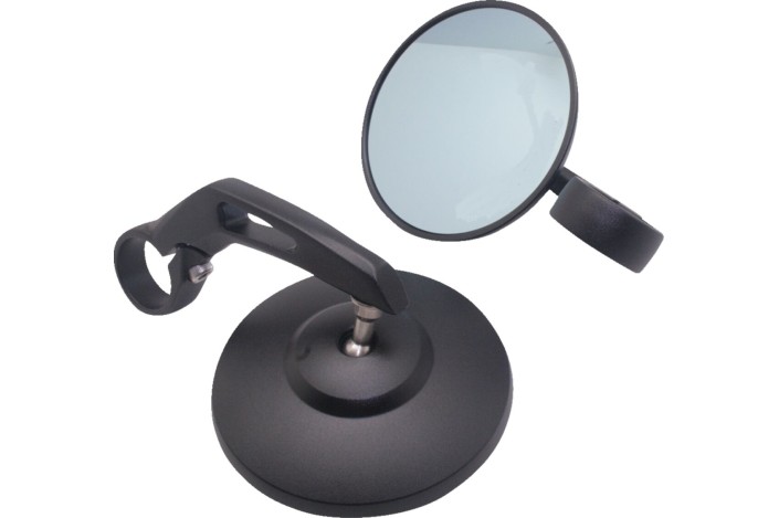 BAR END MIRRORS ALU BLK