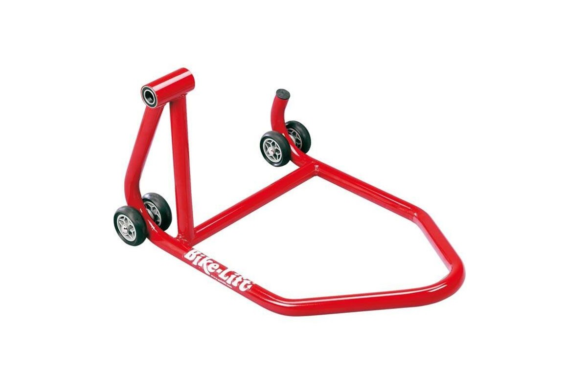 Béquille de stand arrière monobras BIKE LIFT prise gauche rouge - RS-16