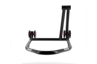 Béquille de stand monobras droite BIHR Home Track noir mat roues rose