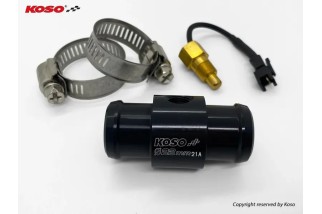 Adaptateur de sonde de température d'eau Koso pour durite Ø22mm