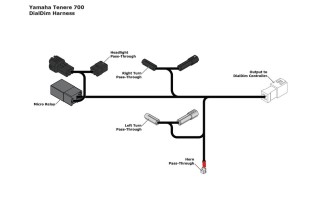 Adaptateur câble DENALI DialDim Plug & Play - Yamaha Tenere 700