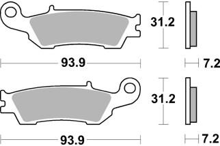 BRAKE PAD SINT OFF RACE