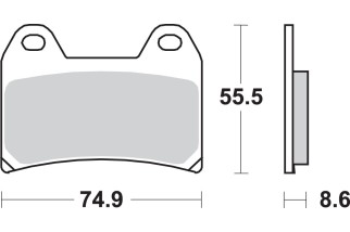 BRAKE PAD CAR/CER