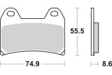 BRAKE PAD CAR/CER