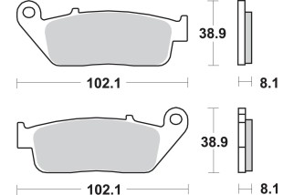 BRAKE PAD CAR/CER