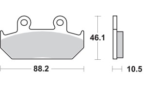 BRAKE PAD CAR/CER