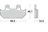 BRAKE PAD CAR/CER