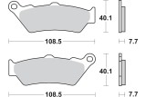 BRAKE PAD CAR/CER