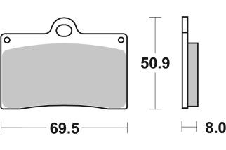 BRAKE PAD CAR/CER