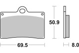 BRAKE PAD CAR/CER