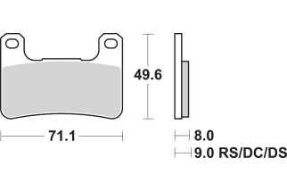 BRAKE PAD CARBON RACE