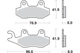 BRAKE PAD SINT/CAR OFF