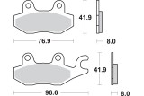 BRAKE PAD SINT/CAR OFF