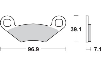 BRAKE PAD SINT ATV