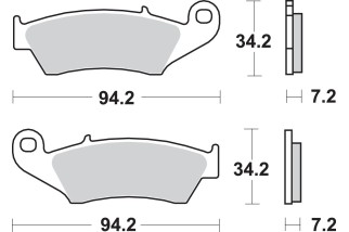 BRAKE PAD SINT/CAR OFF