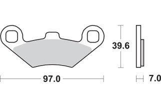 BRAKE PAD SINT ATV